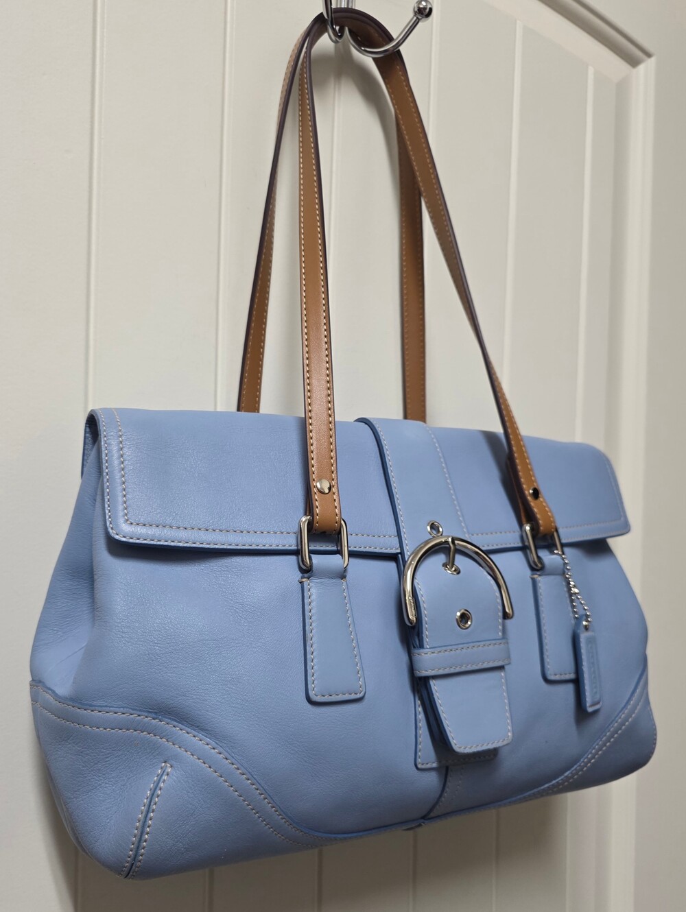 Coach Soho Buckle Flap Satchel 9550 *Rare Color*  CUSTOMIZED